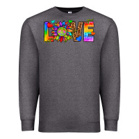 Charcoal Heather lgbtq love Premium Sweatshirt - texasbilliewilder