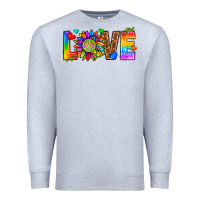 Heather Grey lgbtq love Premium Sweatshirt - texasbilliewilder