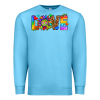 Ocean Blue lgbtq love Premium Sweatshirt - texasbilliewilder