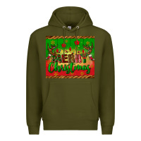 Army Green merry christmas tumbler Premium Hoodie - BundleAndBundleShop