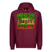 Burgundy merry christmas tumbler Premium Hoodie - BundleAndBundleShop