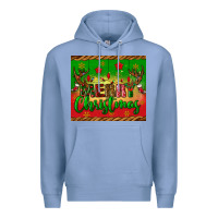 Colony Blue merry christmas tumbler Premium Hoodie - BundleAndBundleShop