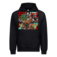 Black christmas reinder Urban Hoodie - JahusDesignShop