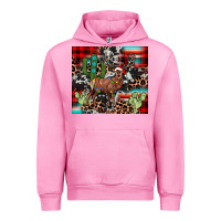 Fuchsia Pink christmas reinder Urban Hoodie - JahusDesignShop