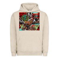 Pigment French Oak christmas reinder Urban Hoodie - JahusDesignShop
