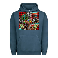 Pigment Midnight Navy christmas reinder Urban Hoodie - JahusDesignShop