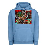 Pigment Pebble Blue christmas reinder Urban Hoodie - JahusDesignShop