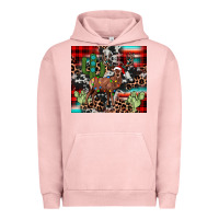 Pigment Salmon christmas reinder Urban Hoodie - JahusDesignShop