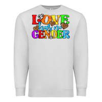Dove Grey love has no gender pride lgbtq Premium Sweatshirt - texasbilliewilder