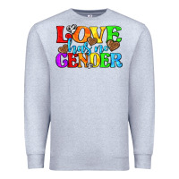 Heather Grey love has no gender pride lgbtq Premium Sweatshirt - texasbilliewilder