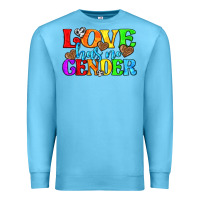 Ocean Blue love has no gender pride lgbtq Premium Sweatshirt - texasbilliewilder