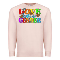 Pale Pink love has no gender pride lgbtq Premium Sweatshirt - texasbilliewilder