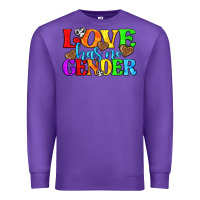 Purple love has no gender pride lgbtq Premium Sweatshirt - texasbilliewilder