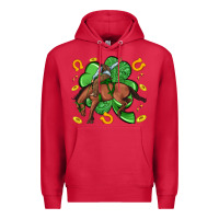 Cardinal cowboy with shamrock Premium Hoodie - Artiststas