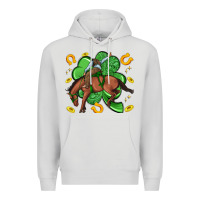 Dove Grey cowboy with shamrock Premium Hoodie - Artiststas