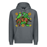 Rock cowboy with shamrock Premium Hoodie - Artiststas