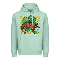 Seafoam cowboy with shamrock Premium Hoodie - Artiststas