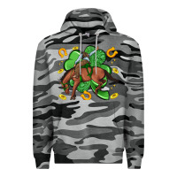 Slate Camo cowboy with shamrock Premium Hoodie - Artiststas