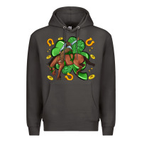 Smoke cowboy with shamrock Premium Hoodie - Artiststas