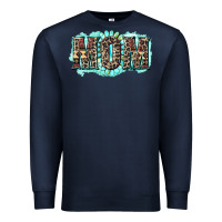 Navy aztec mom Premium Sweatshirt - Zillion Design Studio