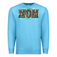 Ocean Blue aztec mom Premium Sweatshirt - Zillion Design Studio