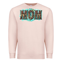Pale Pink aztec mom Premium Sweatshirt - Zillion Design Studio