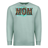 Seafoam aztec mom Premium Sweatshirt - Zillion Design Studio
