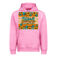Fuchsia Pink Blessed mama Urban Hoodie - Artiststas