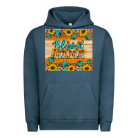Pigment Midnight Navy Blessed mama Urban Hoodie - Artiststas