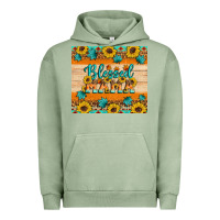 Pigment Oil Green Blessed mama Urban Hoodie - Artiststas