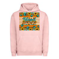Pigment Salmon Blessed mama Urban Hoodie - Artiststas