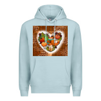 Blue Mist western fall heart Premium Hoodie - AdoDesignShop