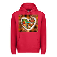 Cardinal western fall heart Premium Hoodie - AdoDesignShop