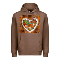 Chestnut western fall heart Premium Hoodie - AdoDesignShop