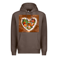 Coffee western fall heart Premium Hoodie - AdoDesignShop
