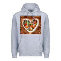 Heather Grey western fall heart Premium Hoodie - AdoDesignShop