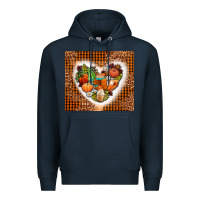 Navy western fall heart Premium Hoodie - AdoDesignShop
