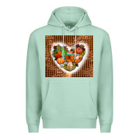 Seafoam western fall heart Premium Hoodie - AdoDesignShop