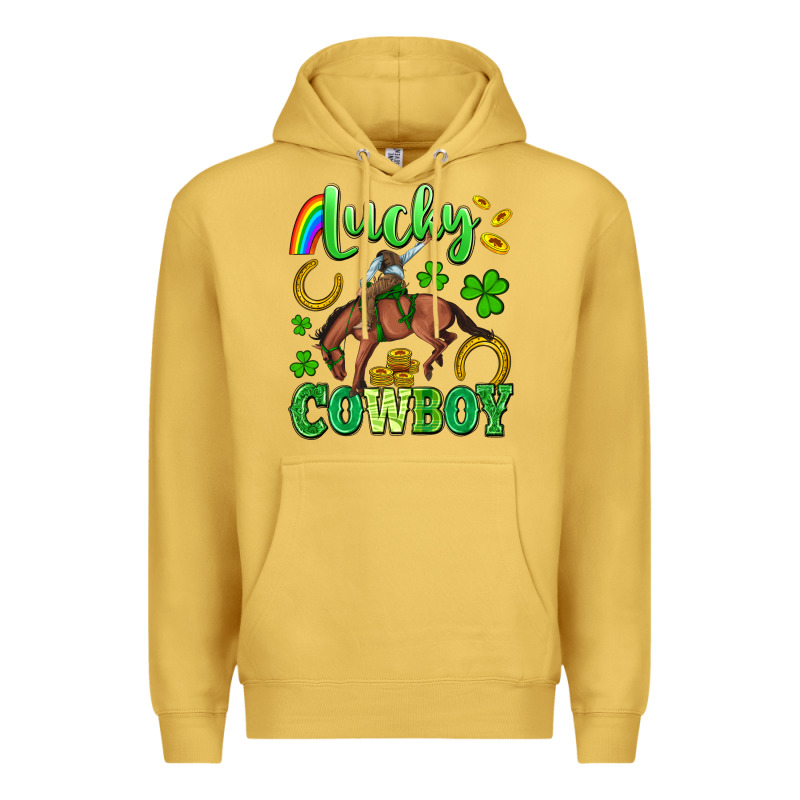Lucky Cowboy Premium Hoodie by Artiststas | Teevron