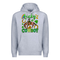 Heather Grey lucky cowboy Premium Hoodie - Artiststas