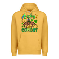 Mustard lucky cowboy Premium Hoodie - Artiststas