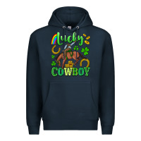 Navy lucky cowboy Premium Hoodie - Artiststas