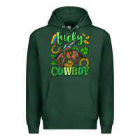 Sports Green lucky cowboy Premium Hoodie - Artiststas