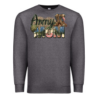 Charcoal Heather army mom Premium Sweatshirt - Zillion Design Studio