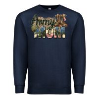 Navy army mom Premium Sweatshirt - Zillion Design Studio