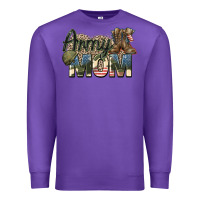 Purple army mom Premium Sweatshirt - Zillion Design Studio