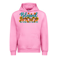 Fuchsia Pink Blessed Mama Urban Hoodie - Artiststas