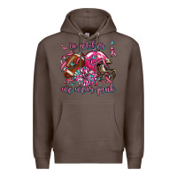Coffee in october we wear pink football Premium Hoodie - AdoDesignShop