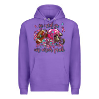 Purple in october we wear pink football Premium Hoodie - AdoDesignShop