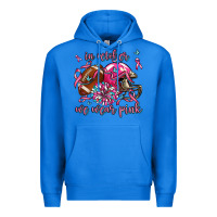 True Royal in october we wear pink football Premium Hoodie - AdoDesignShop